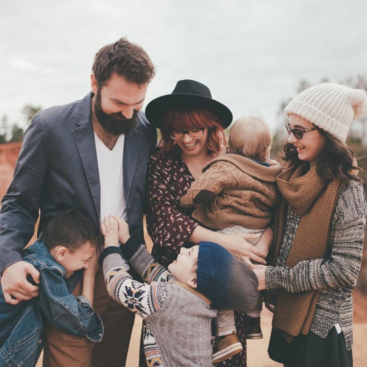April & Paul Russell and their sweet family